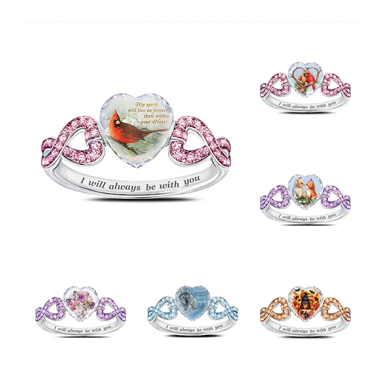 variety of children's cartoon fashion crystal heart-shaped butterfly gemstone ring cute animal ring jewelry
variety of children's cartoon fashion crystal heart-shaped butterfly gemstone ring cute animal ring jewelry