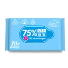 10Pcs Alcohol Antiseptic Antimicrobial Skin Cleaning Care Jewelry Mobile Phone Clean Wipe