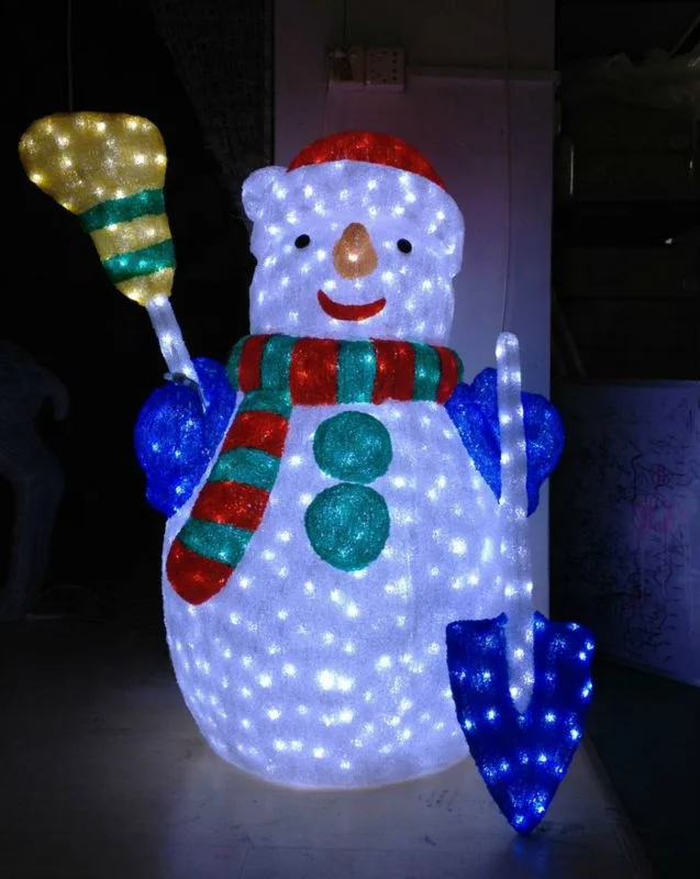 Holiday light led Christmas Acrylic Motif Lights Snowman