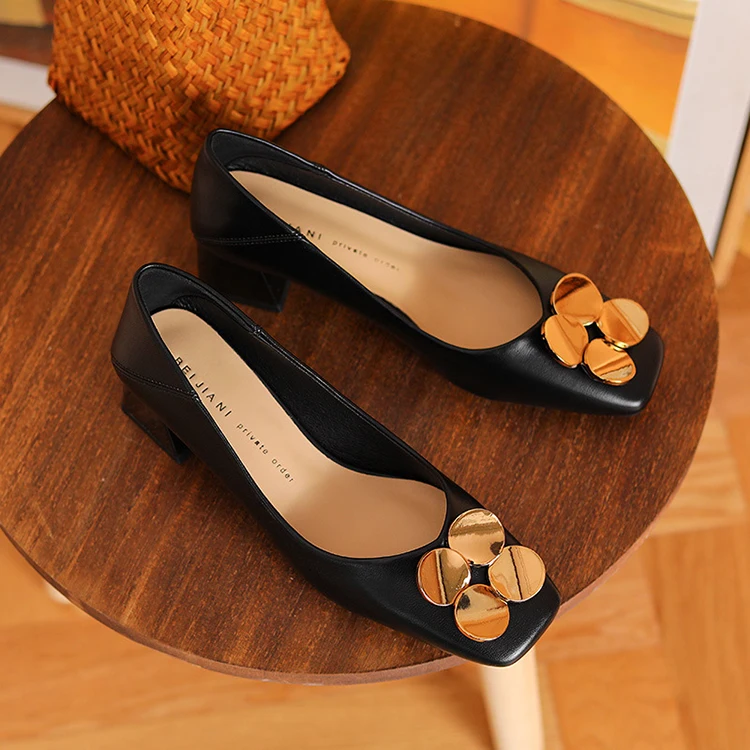 Summer New Trendy Square Toe Block Low Heel Sandals For Ladies And Women, Black and beige
Summer New Trendy Square Toe Block Low Heel Sandals For Ladies And Women, Black and beige