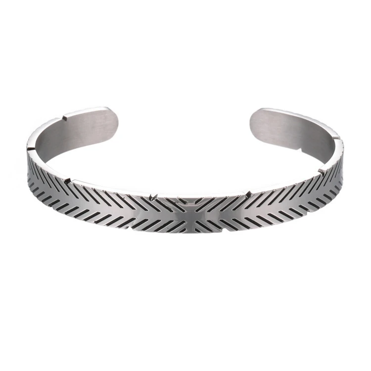 Stainless Steel Vintage Bangle Bracelets Men And Women Simple Hip-Hop Punk Jewelry Open Cuff Bracelet, Picture shows
Stainless Steel Vintage Bangle Bracelets Men And Women Simple Hip-Hop Punk Jewelry Open Cuff Bracelet, Picture shows