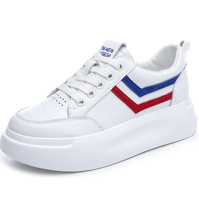 Genuine Leather Women's Breathable White Shoes 2020 New Women Platform Sneakers Ladies Comfortable Plus Size Footwear Summer PU
Genuine Leather Women's Breathable White Shoes 2020 New Women Platform Sneakers Ladies Comfortable Plus Size Footwear Summer PU