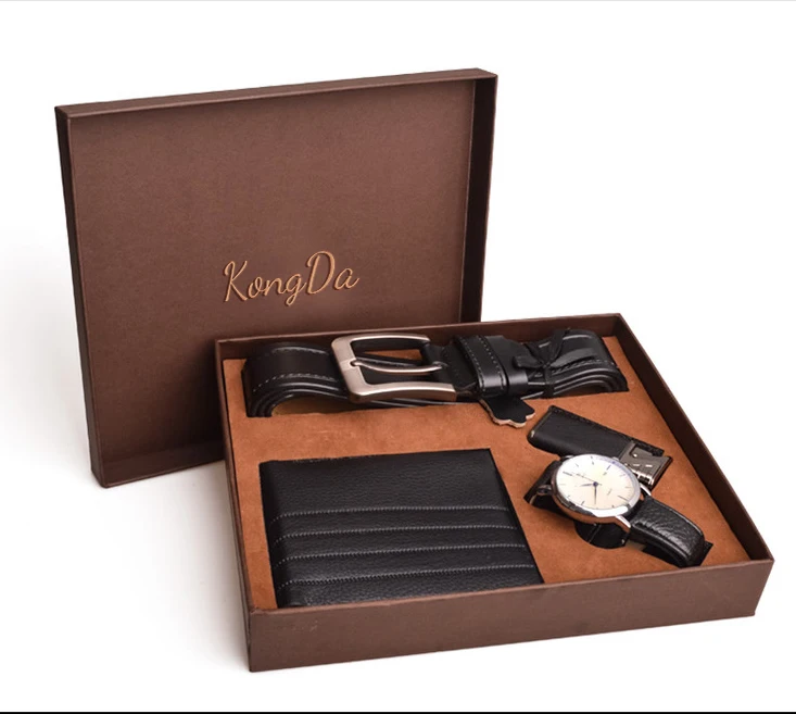 Men Fashion Business Gift 4 piece Set men watch gift set leather quartz watches for man
Men Fashion Business Gift 4 piece Set men watch gift set leather quartz watches for man