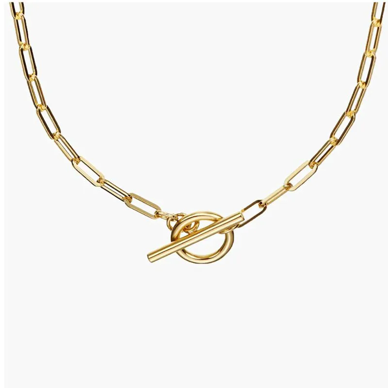PVD 18K Gold Plated Toggle Chain Necklace Stainless Steel Necklace Customized Jewelry Wholesale
PVD 18K Gold Plated Toggle Chain Necklace Stainless Steel Necklace Customized Jewelry Wholesale