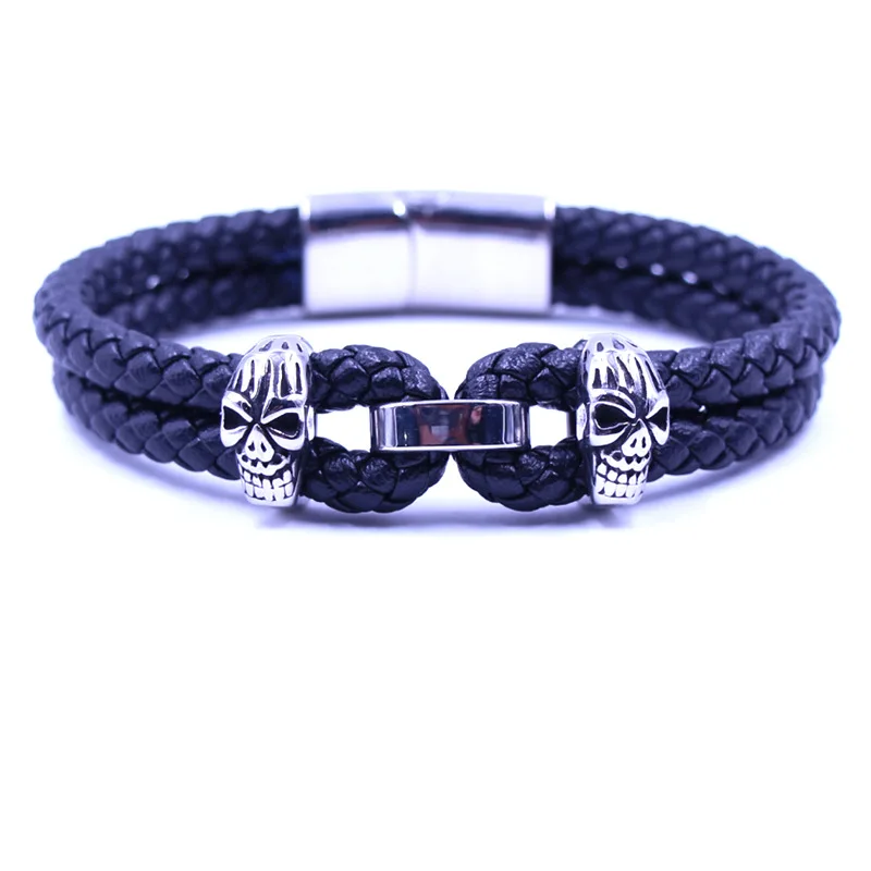 Fashion Punk Alloy Skull Buckle Compile Leather Bracelet Bangle Jewelry for men, As picture or customize
Fashion Punk Alloy Skull Buckle Compile Leather Bracelet Bangle Jewelry for men, As picture or customize