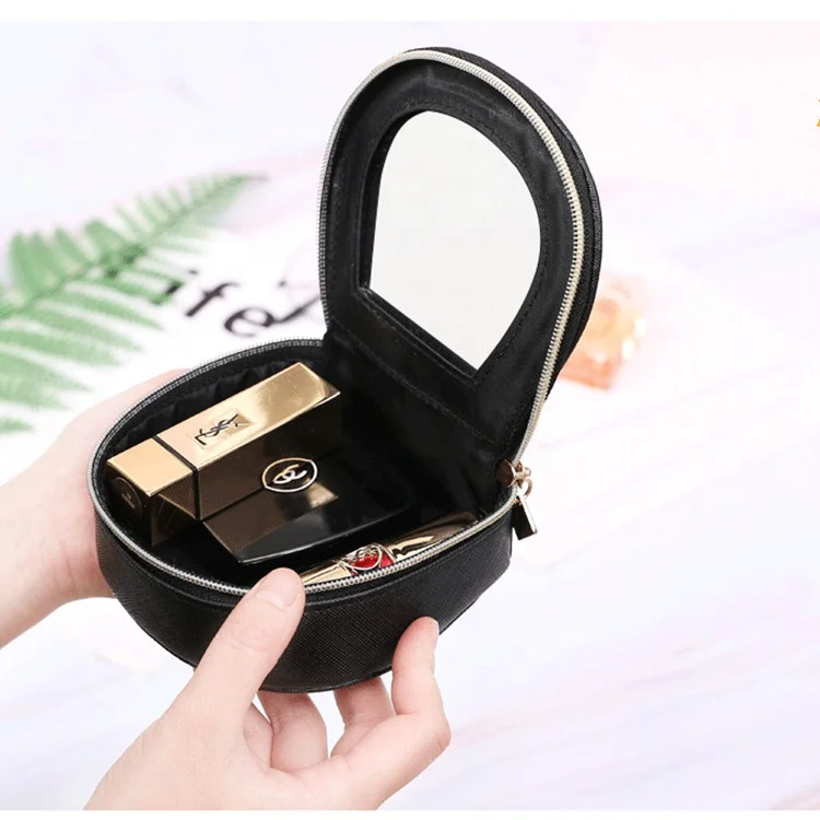 Travel Pouch Makeup Shape Zipper Mirror Women Girl Cute Custom Mini Waterproof Lipstick Cosmetic Bag, Black or customized color
Travel Pouch Makeup Shape Zipper Mirror Women Girl Cute Custom Mini Waterproof Lipstick Cosmetic Bag, Black or customized color