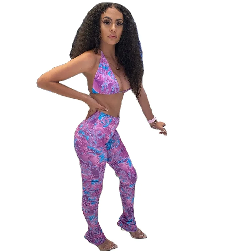 Hot Sale sexy corset sling print pattern Ladies Streetwear women clothing two piece set, As pictures
Hot Sale sexy corset sling print pattern Ladies Streetwear women clothing two piece set, As pictures