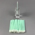 Lint Free Disposable Mini Solvent Cleaning Swabs Sharp Sponge Tip Stick