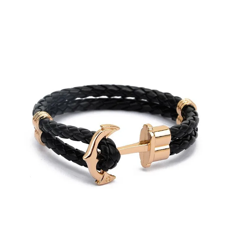 Simple Handmade Craft Fashion Viking Rope Metal Anchor Bracelet Double Layer Anchor Braided Rope Bracelet For Women
Simple Handmade Craft Fashion Viking Rope Metal Anchor Bracelet Double Layer Anchor Braided Rope Bracelet For Women