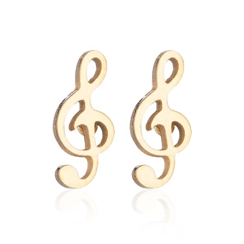 small jewelry spot wholesale Musical note earrings stainless steel music symbol Stud earrings
small jewelry spot wholesale Musical note earrings stainless steel music symbol Stud earrings