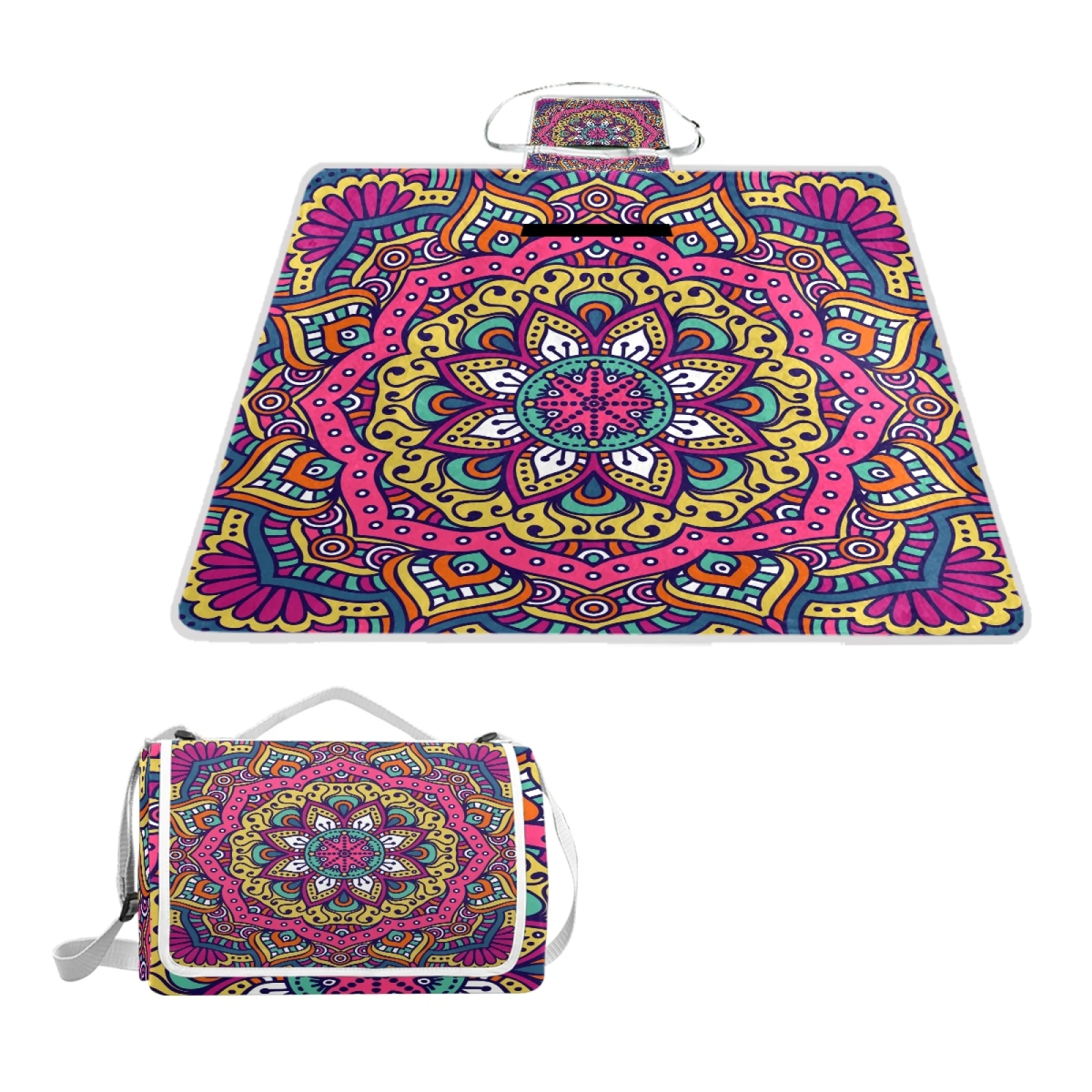 Custom Mandala Design Waterproof Beach Mat Polyester Velvet Picnic Camping Mat for Outdoor
Custom Mandala Design Waterproof Beach Mat Polyester Velvet Picnic Camping Mat for Outdoor