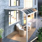 Aluminum solid polycarbonate sheet awning brackets canopies design price
