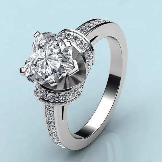 Luxury Ladies Big Crystal Heart Finger Ring Minimalist Bride Promise Wedding Ring Elegant Silver Color Small Stone Love Ring
Luxury Ladies Big Crystal Heart Finger Ring Minimalist Bride Promise Wedding Ring Elegant Silver Color Small Stone Love Ring