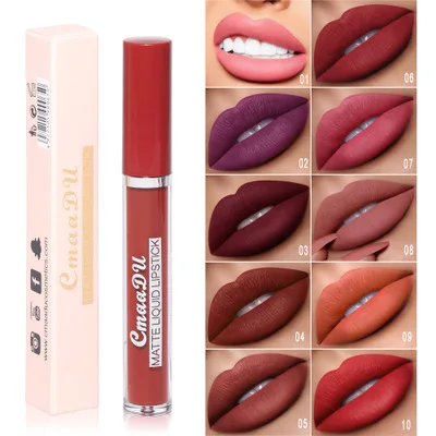 CmaaDu 10-color matte lipstick non-stick cup long-lasting waterproof liquid lip gloss for fashionable lip makeup
CmaaDu 10-color matte lipstick non-stick cup long-lasting waterproof liquid lip gloss for fashionable lip makeup
