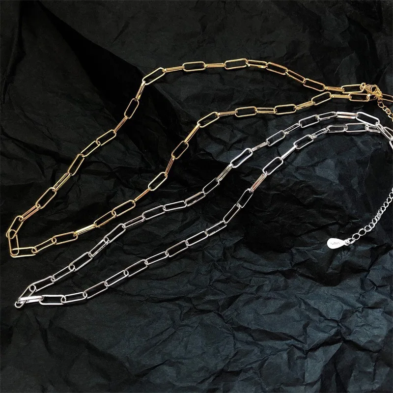 JuHu European Cold Wind S925 Sterling Silver Necklace Female Stitching U-shaped Thick Chain Personalised Necklace, As shown in the figure
JuHu European Cold Wind S925 Sterling Silver Necklace Female Stitching U-shaped Thick Chain Personalised Necklace, As shown in the figure