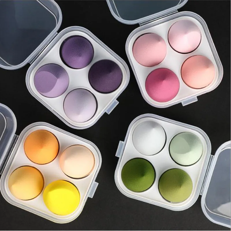 4PCS set Plastic Box Hydrophilic and Non-toxic Funny Egg Shape Makeup Sponge Multicolor Foundation Beauty korean Makeup Egg, Multiple colors
4PCS set Plastic Box Hydrophilic and Non-toxic Funny Egg Shape Makeup Sponge Multicolor Foundation Beauty korean Makeup Egg, Multiple colors