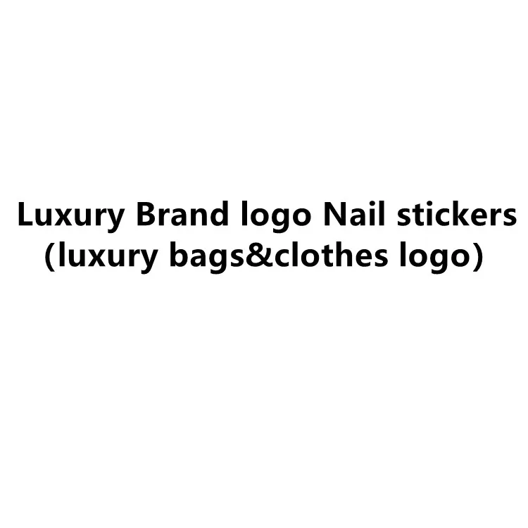 Nail Art Diy Luxury Brand Logo Designers Nail Stickers Super Fashion Branded Logo Luxury Nail Decal Stickers
Nail Art Diy Luxury Brand Logo Designers Nail Stickers Super Fashion Branded Logo Luxury Nail Decal Stickers