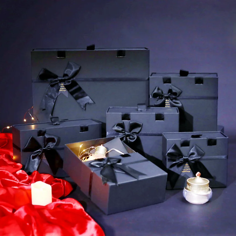 lightweight magnetic paper gift box paper box packaging tissue