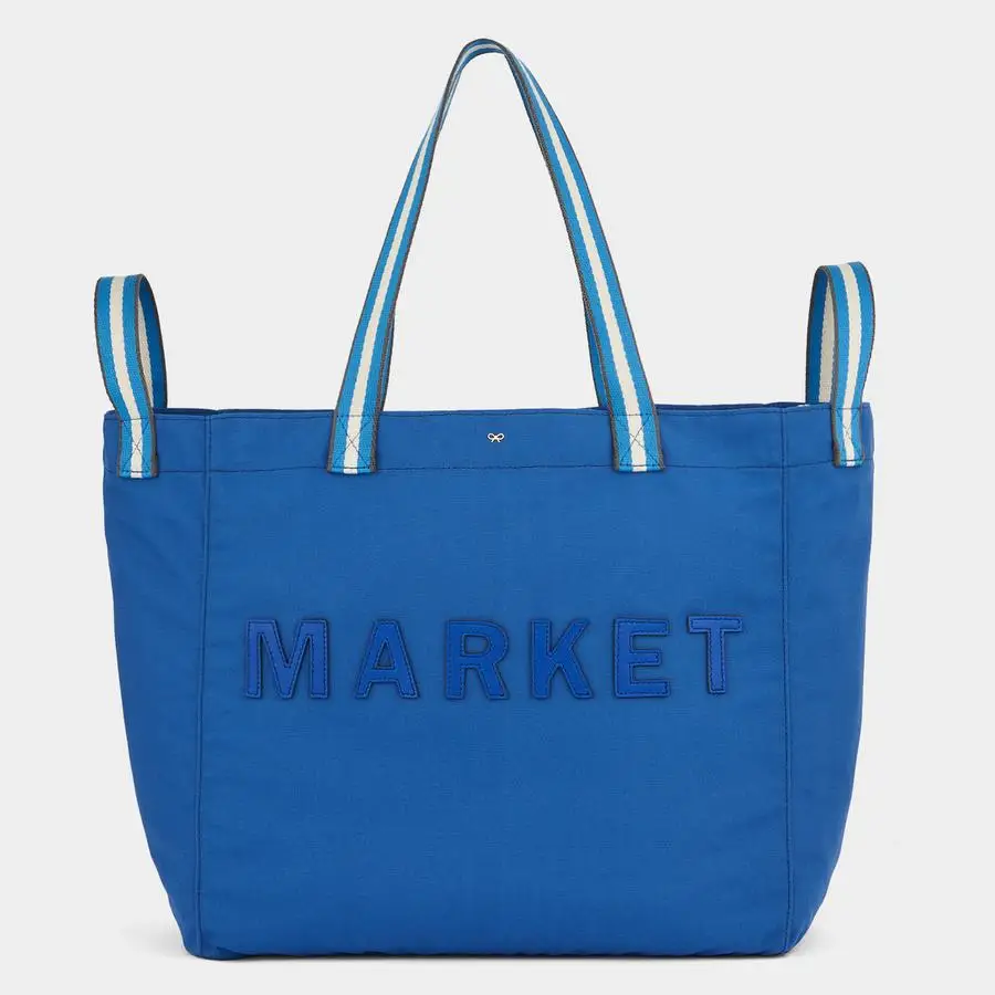 Recycled royal blue canvas handbag canvas tote bags with monogram large logo
Recycled royal blue canvas handbag canvas tote bags with monogram large logo