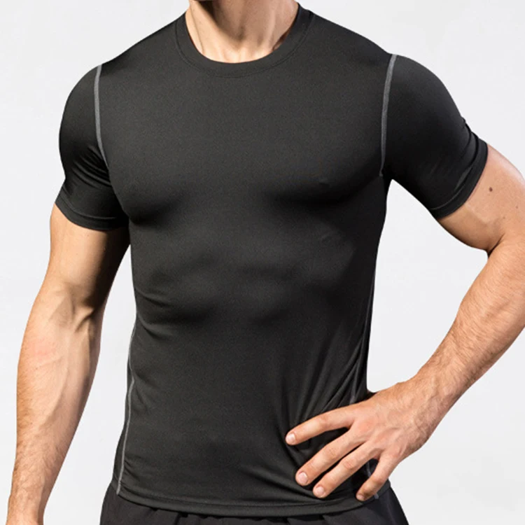 Mens Sports Short-sleeved Stretch Training Fitness Clothing Pro Printing Running T-shirt
Mens Sports Short-sleeved Stretch Training Fitness Clothing Pro Printing Running T-shirt