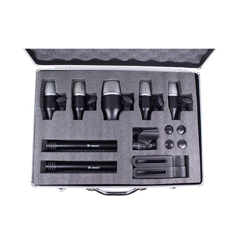 Instrument microphone Q-904 7 Piece drum microphone kit studio mic condenser microphone
Instrument microphone Q-904 7 Piece drum microphone kit studio mic condenser microphone