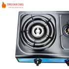Africa market factory direct sale stainless steel 3 burner gas stove gas cooker