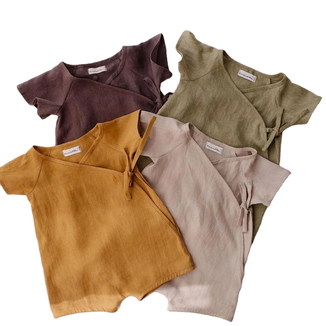 Summer Plain color Baby Organic linen Clothing Romper newborn girl boys jumpsuit outfit clothes, Picture shows
Summer Plain color Baby Organic linen Clothing Romper newborn girl boys jumpsuit outfit clothes, Picture shows