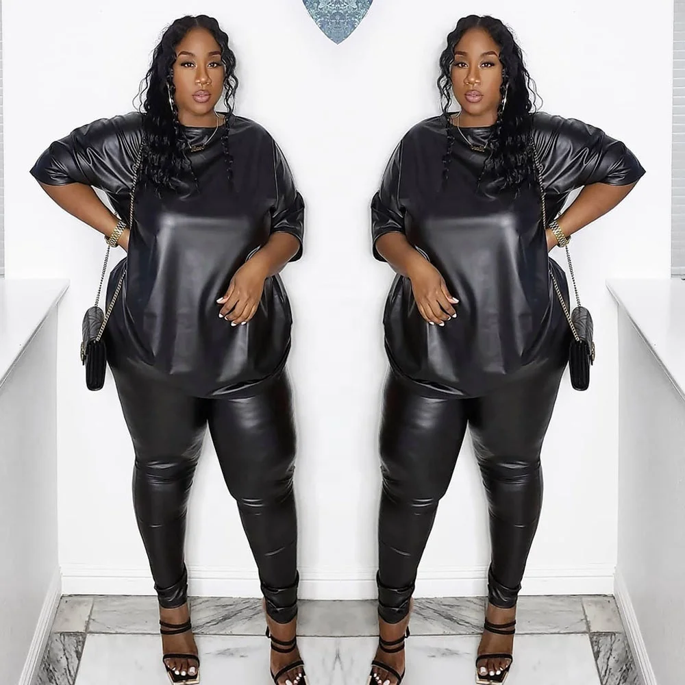 XLL High quality PLUS SIZE ladies casual street outfits breathable leather long sleeve two piece set women, As picture or customized color
XLL High quality PLUS SIZE ladies casual street outfits breathable leather long sleeve two piece set women, As picture or customized color