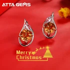 Zultanite Gemstone Clip Earrings for Women Solid 925 Sterling Silver Color Change Diaspore Stone Earrings Fine Jewelry