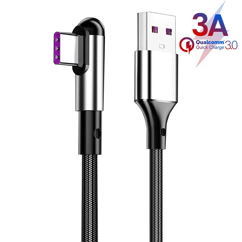 Nylon Braided Aluminum Material 3A Quick Charging 90 Degrees Right Angle USB Type C Cable
Nylon Braided Aluminum Material 3A Quick Charging 90 Degrees Right Angle USB Type C Cable