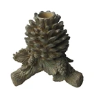 Home Decoration Resin Pinecone Candle Holders Pinecone Tealight Candle Holders Tabletop Decoration