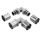 WRAS approval water brass press fittings Equal Elbow for multilayper pipe