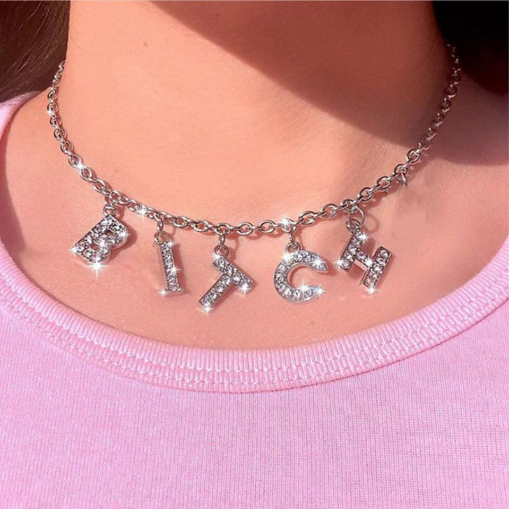 INS custom daddy angel queen crystal alphabet letter clavicle chain necklace rhinestone english letter short pendant necklace, Picture
INS custom daddy angel queen crystal alphabet letter clavicle chain necklace rhinestone english letter short pendant necklace, Picture