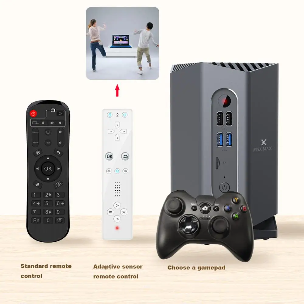 

Factory directly A95X Max plus TV Game Box s922X 4GB 64GB Android 9.0 WIFI switch gamepad Set top Box