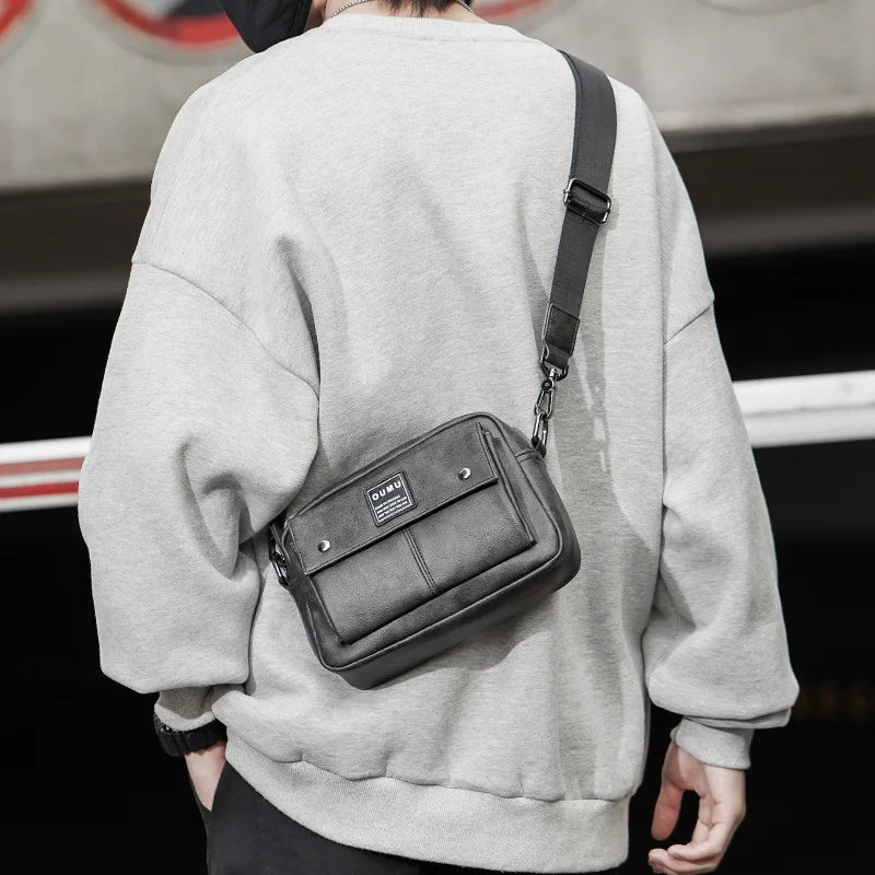 Men's Small Gray Pu Leather Messenger Bags Male Fashion Satchels Crossbody Shoulder Sling Bag Motorcycle Side Bag for Man 2022, Grey
Men's Small Gray Pu Leather Messenger Bags Male Fashion Satchels Crossbody Shoulder Sling Bag Motorcycle Side Bag for Man 2022, Grey