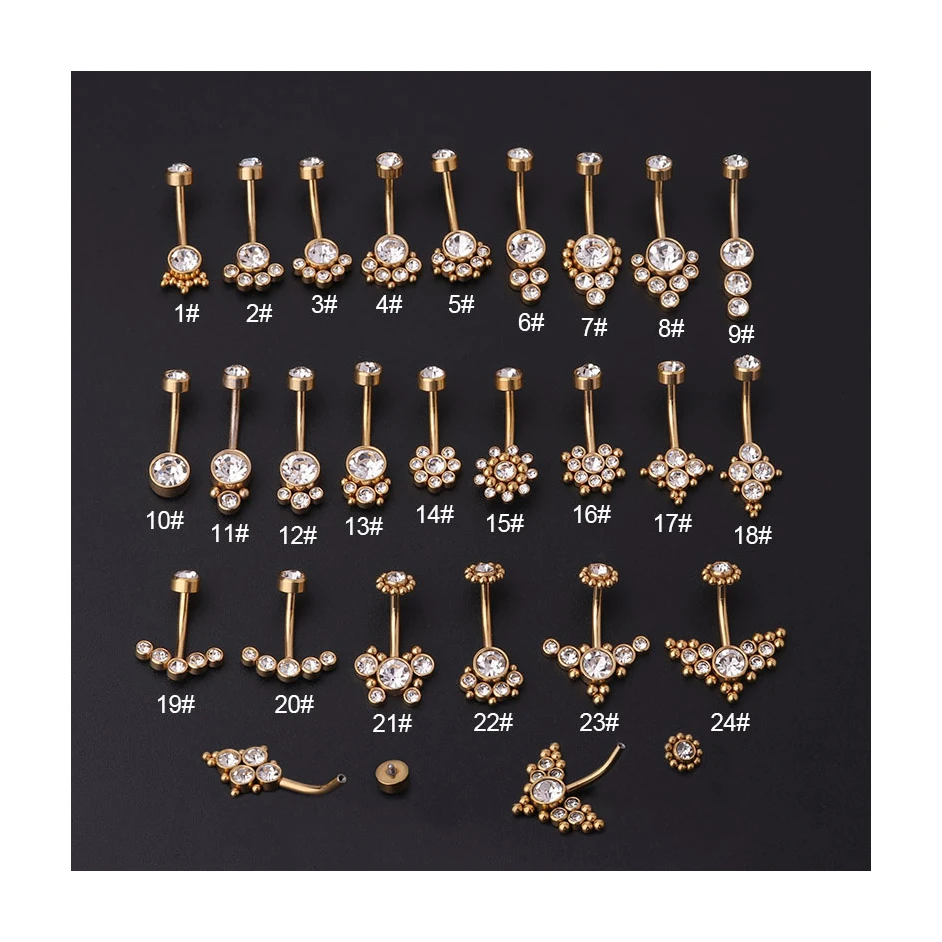 ERESI New curved tragus piercing stainless steel zircon piercing titanium body piercing Jewelry wholesale belly button rings
ERESI New curved tragus piercing stainless steel zircon piercing titanium body piercing Jewelry wholesale belly button rings