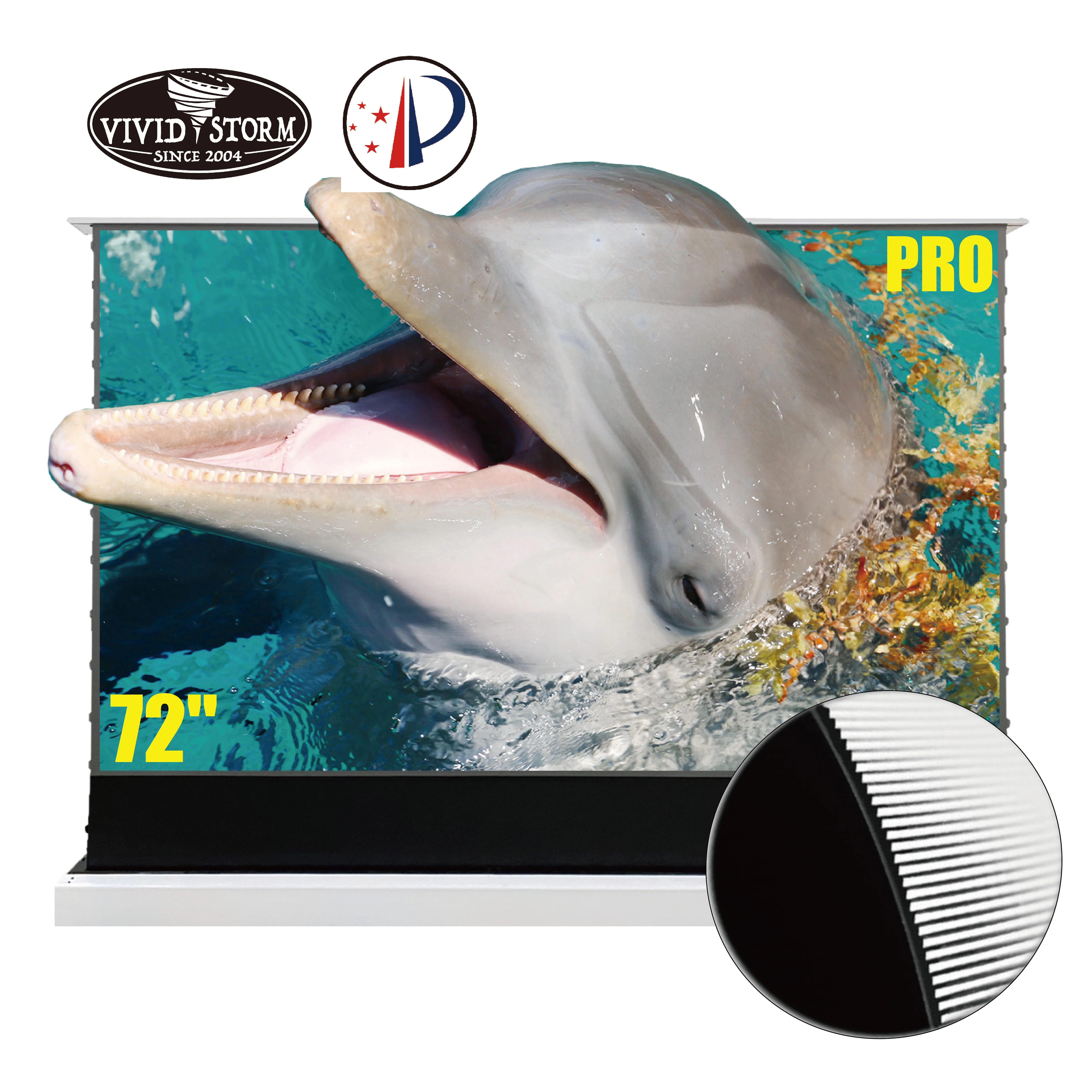 VIVIDSTORM PRO 72 inch self-rising cinema motorized screen floor screen for UST ALR Laser TV Projector motorized 4K, White
VIVIDSTORM PRO 72 inch self-rising cinema motorized screen floor screen for UST ALR Laser TV Projector motorized 4K, White