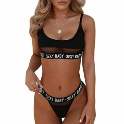 2021New design women sexy two piece underwear sets letter transparent erotic lingerie plus size
2021New design women sexy two piece underwear sets letter transparent erotic lingerie plus size