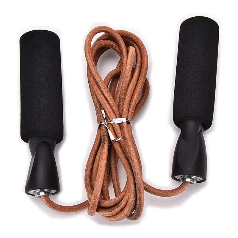 Wholesale Unique Design Professional Adjustable Custom Logo Leather Foam Fitness Exercise Skip Jump Rope With High Quality, Black
Wholesale Unique Design Professional Adjustable Custom Logo Leather Foam Fitness Exercise Skip Jump Rope With High Quality, Black