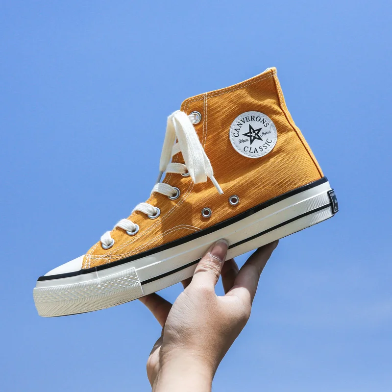 China supplier high-cut breathable canvas shoes sneakers for men and women, 6 colors
China supplier high-cut breathable canvas shoes sneakers for men and women, 6 colors