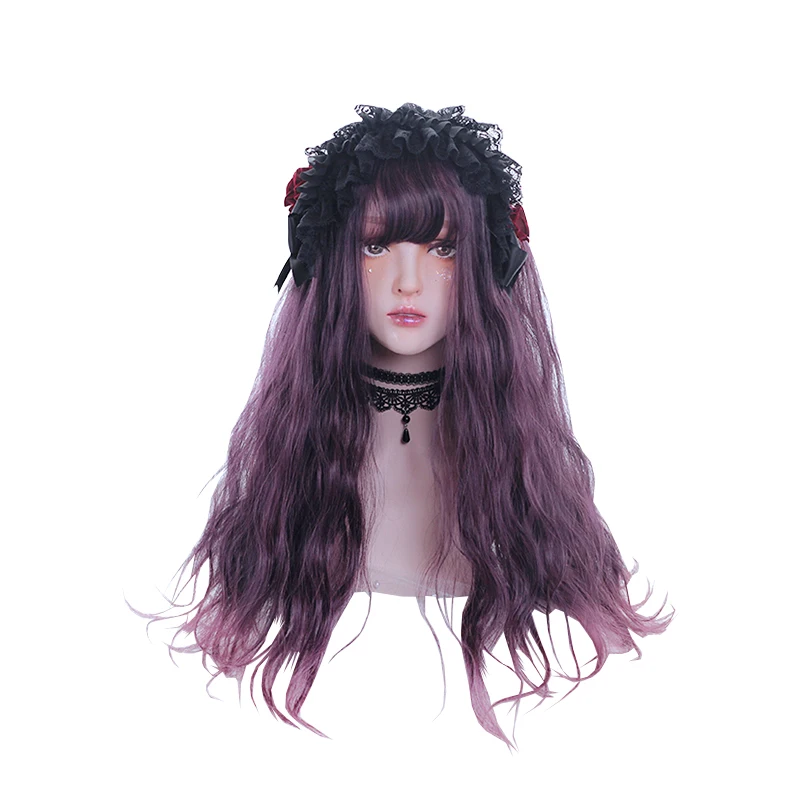 Bloody Rose Purple Long Curly Synthetic Hair Wig Sweet Lolita Japanese Cosplay Party Natural Female Princess Wigs, Pic showed
Bloody Rose Purple Long Curly Synthetic Hair Wig Sweet Lolita Japanese Cosplay Party Natural Female Princess Wigs, Pic showed