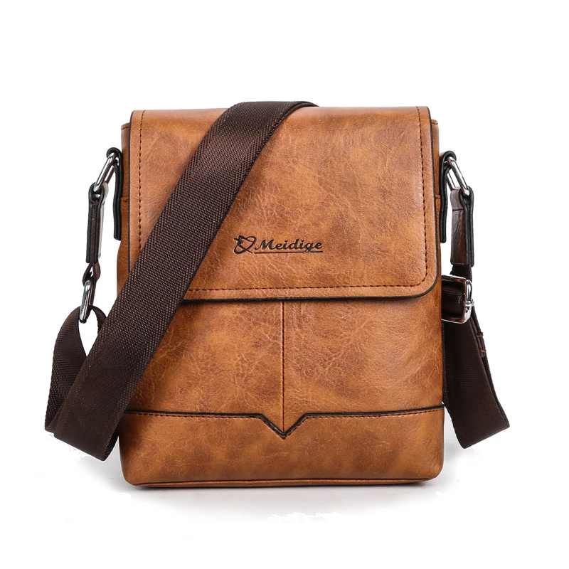 Vintage Man Leather Messenger Bag Crossbody Waterproof Leather Bag for Men, Khaki brown
Vintage Man Leather Messenger Bag Crossbody Waterproof Leather Bag for Men, Khaki brown