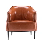 Living Room Sofa Living Room Chair Hot Sale Modern Metal KD Accent Chair Leather Armchair Living Room Sofa