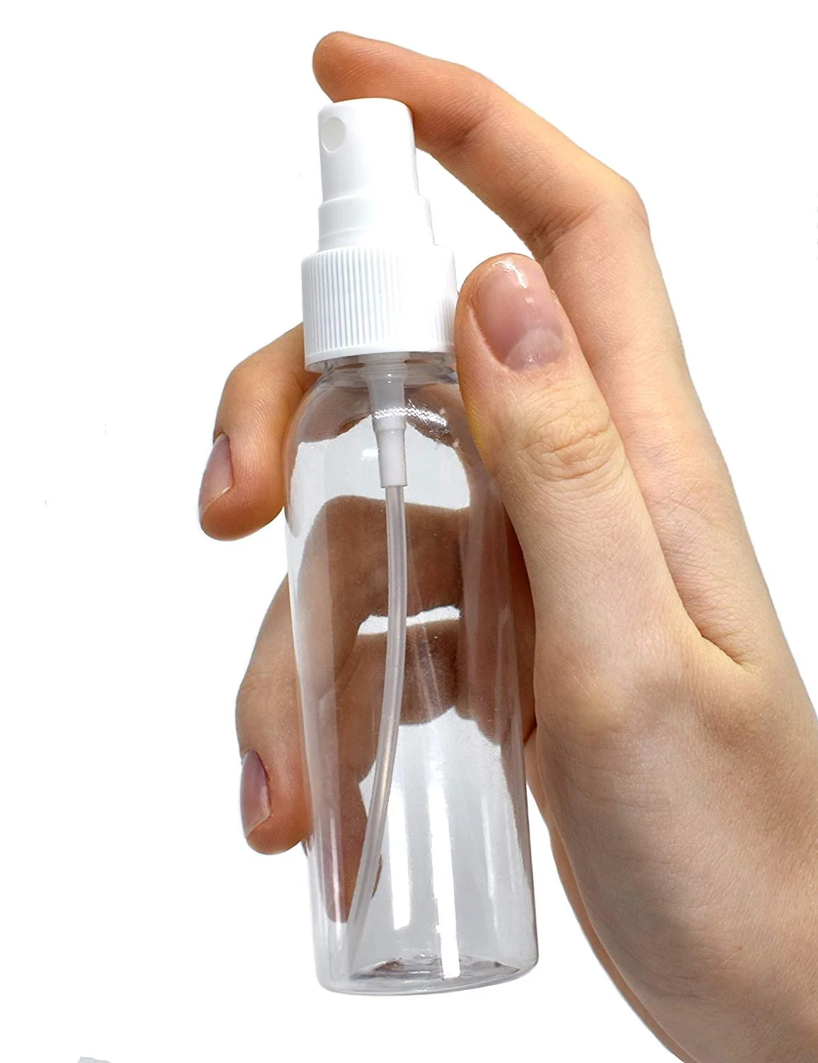 small clear plastic spray bottles