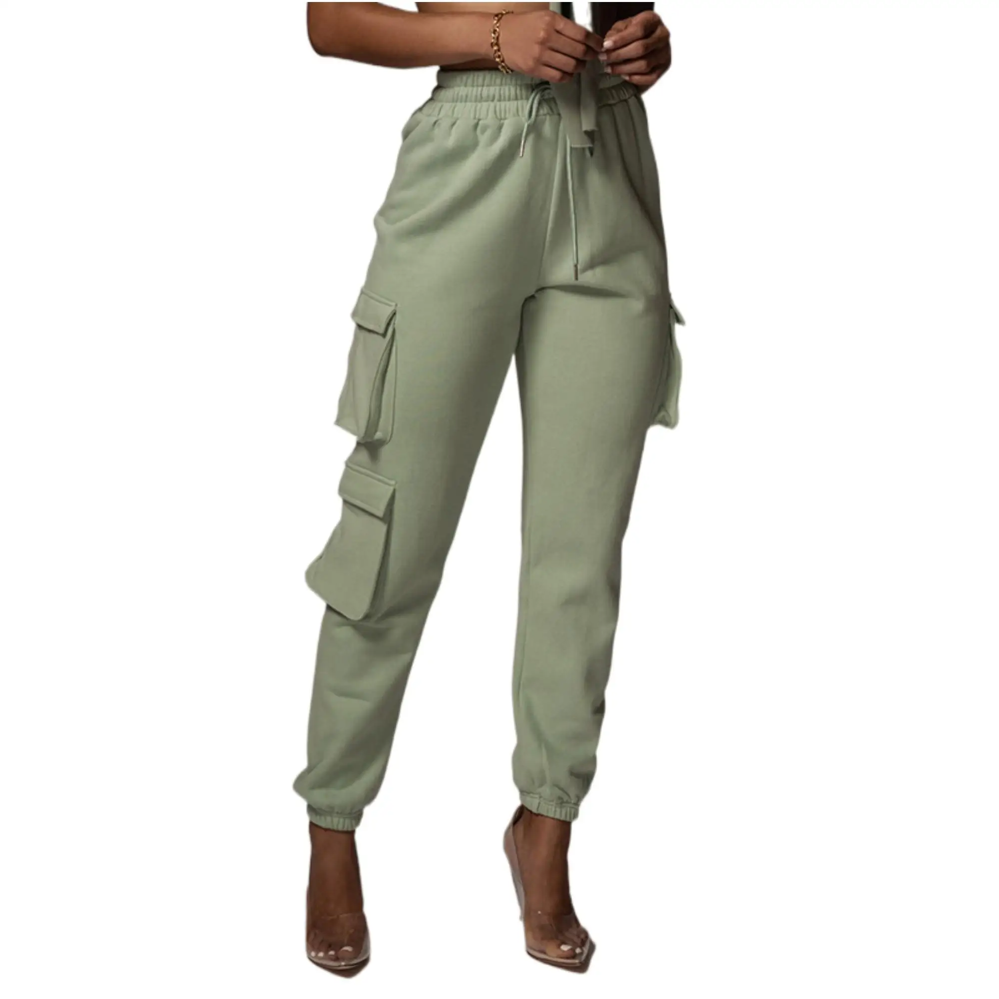 Custom Multi Pocket High Waist Drawstring Sweatpantscasual Fall Winter Pants Women Outfits Jogger, Black/green/khaki/orange/white/blue/brown
Custom Multi Pocket High Waist Drawstring Sweatpantscasual Fall Winter Pants Women Outfits Jogger, Black/green/khaki/orange/white/blue/brown