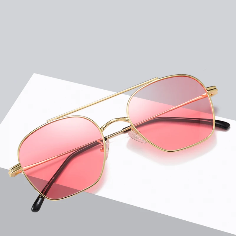 Unisex Fashionable Sunglasses Double Bridge Square Metal Sunglasses Occhiali UV400, 5 colors for choice
Unisex Fashionable Sunglasses Double Bridge Square Metal Sunglasses Occhiali UV400, 5 colors for choice