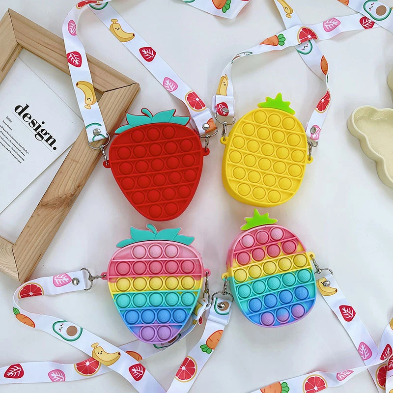 Push Bubble Pop Fidget Reliver New bubble bag push children's fresh messenger bag key bag coin purse, Multicolor
Push Bubble Pop Fidget Reliver New bubble bag push children's fresh messenger bag key bag coin purse, Multicolor