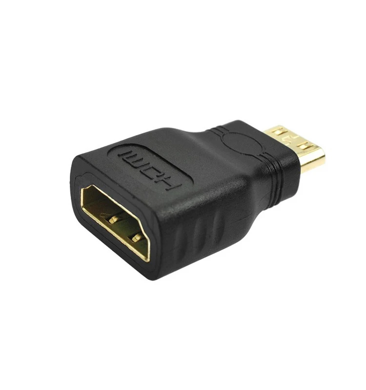 1080p Mini Male HDMI To Standard HDMI Female Extension Adapter Converter - ANKUX.COM