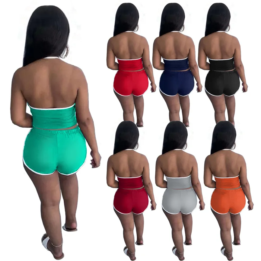 Casual plus size women clothing sleeveless halter short sporty 2 piece set women floral yoga set yoga set apparel, Customized colors
Casual plus size women clothing sleeveless halter short sporty 2 piece set women floral yoga set yoga set apparel, Customized colors