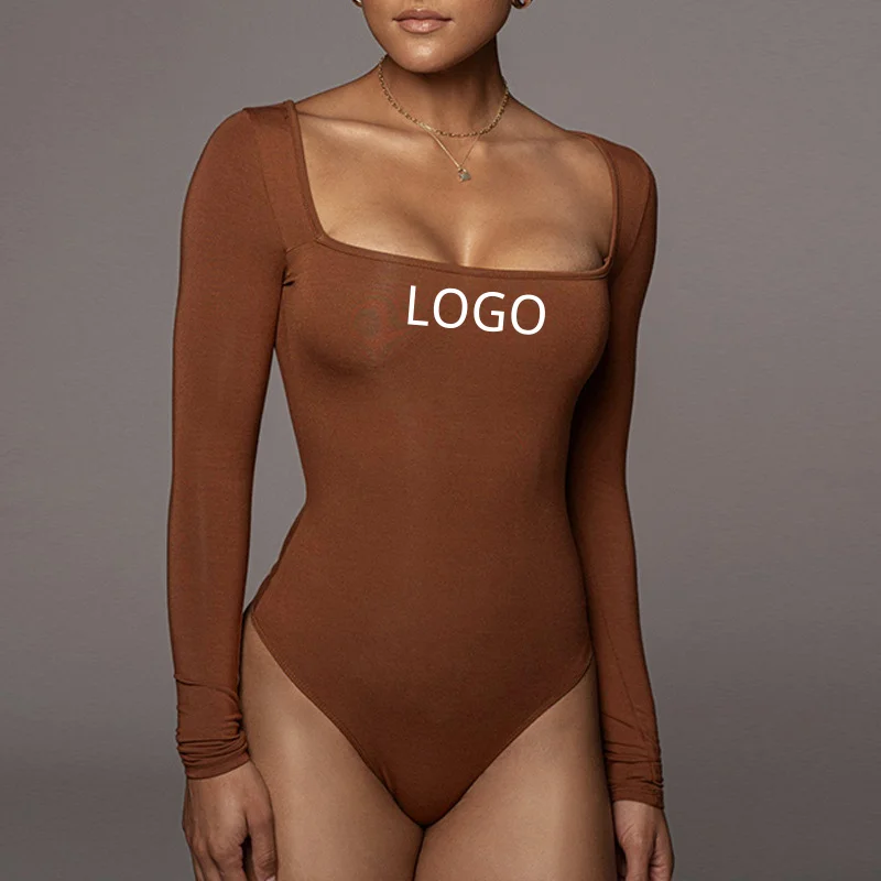 Popular Products Thong Bodysuits Solid Color Long Sleeve Square Collar One Piece Bodycon Bodysuits For Women
Popular Products Thong Bodysuits Solid Color Long Sleeve Square Collar One Piece Bodycon Bodysuits For Women